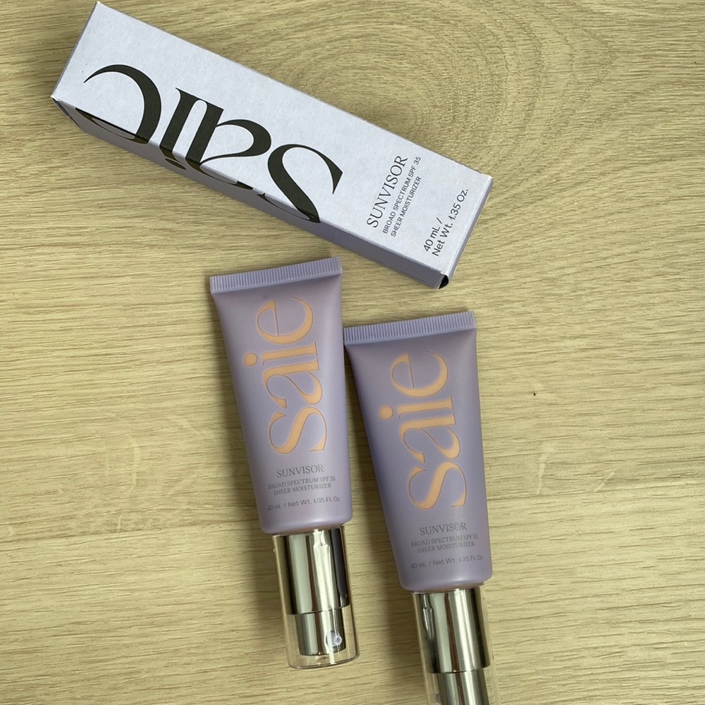 2 New in box Saie Sunvisor spf 35 sheer moisturizer